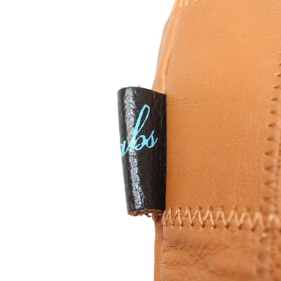 GABS Brown Leather Patchwork Made In Italy Large Zipper Tote Handbag Purse Bag - Picture 11 of 12